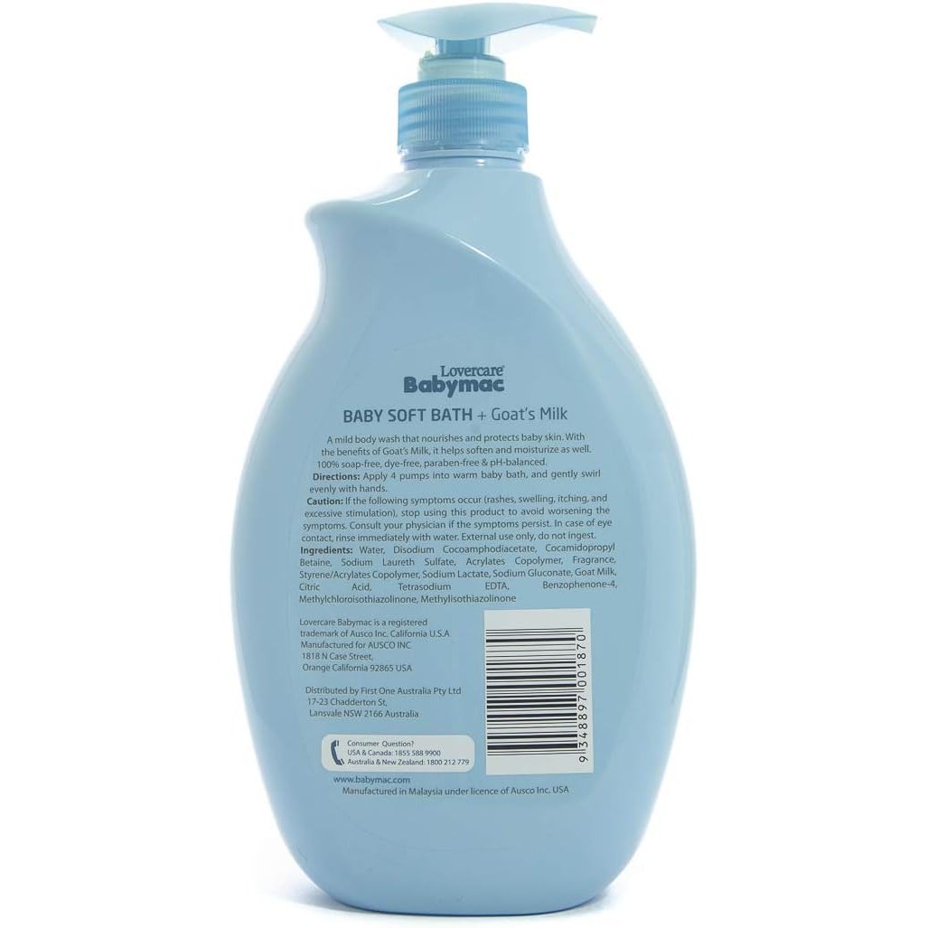 Lovercare Babymac Goat's Milk Baby Soft Bath 1 L