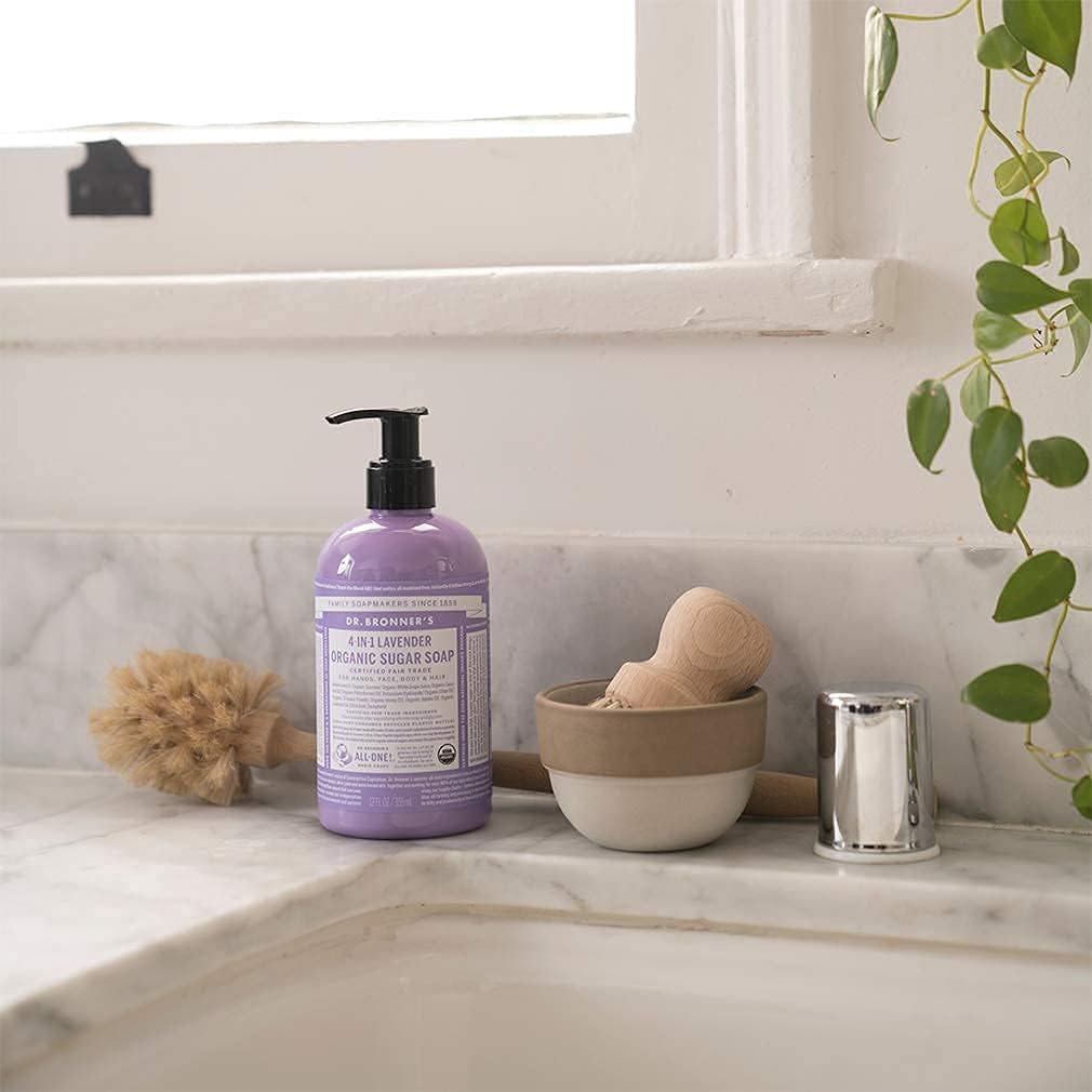 Dr. Bronner's Organic Sugar Soap  4-in-1 Lavender (pump) 355ml