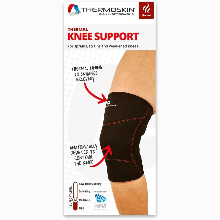 Thermoskin Thermal Knee Support Small Black 1 Each