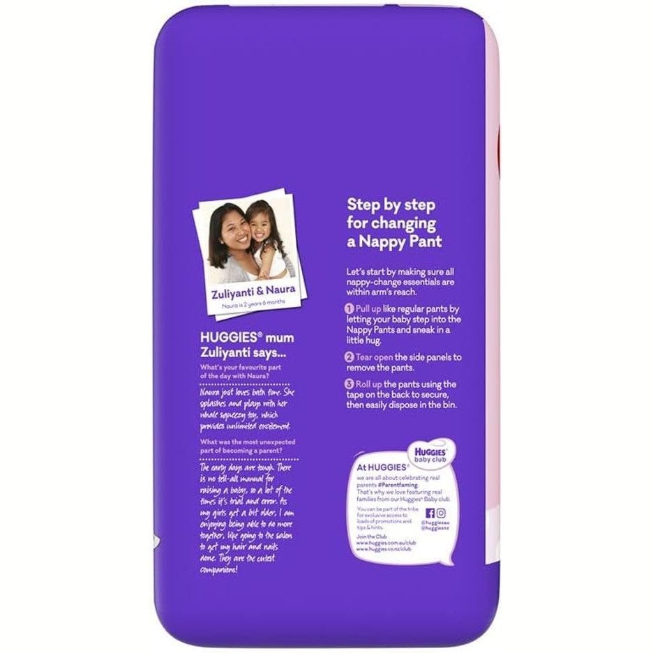 Huggies Ultra Dry Nappy Pants Girls Size 6 (15kg+) 24 Pack