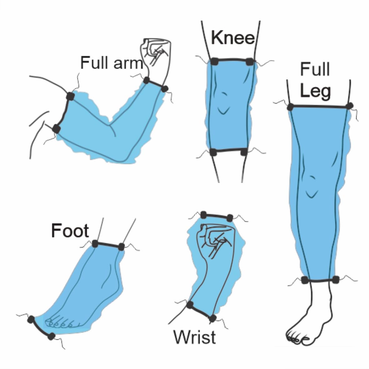 Bodyassist Waterproof Sleeve for Casts & Bandages - One Size