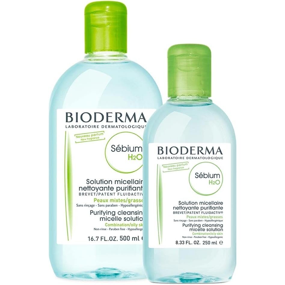 Bioderma Sebium H2O Purifying Micellar Water Cleanser for Oily Skin 500ml