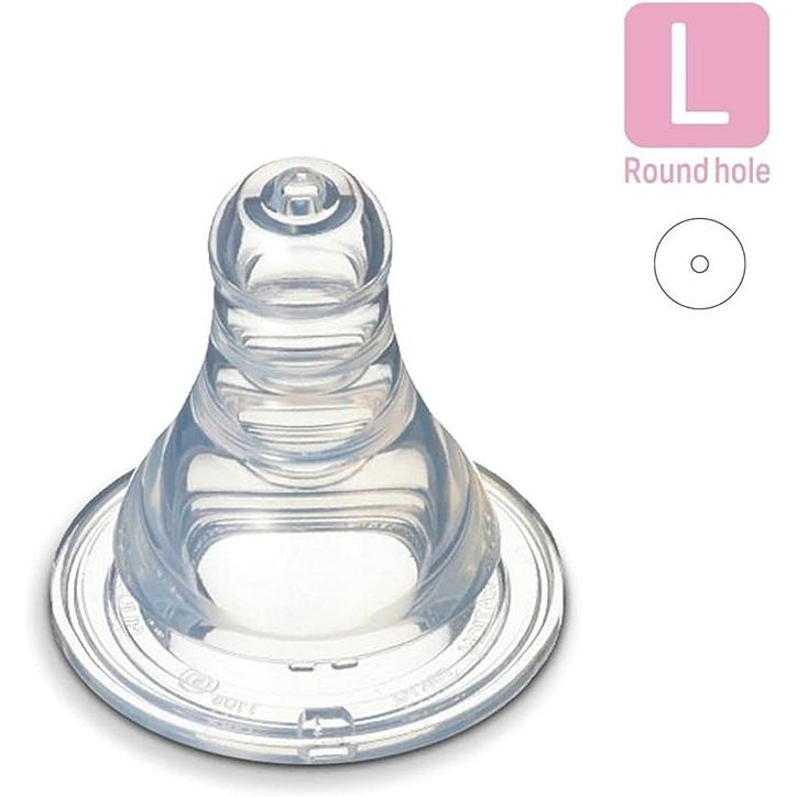 PIGEON PERISTALTIC SLIM NECK TEAT LARGE 2 PACK