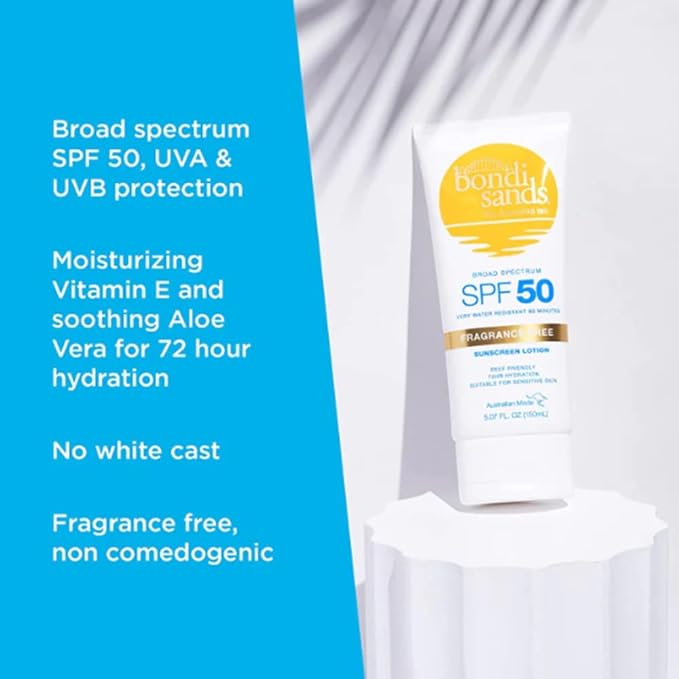 Bondi Sands SPF 50+ Sunscreen Lotion Fragrance Free 150ml