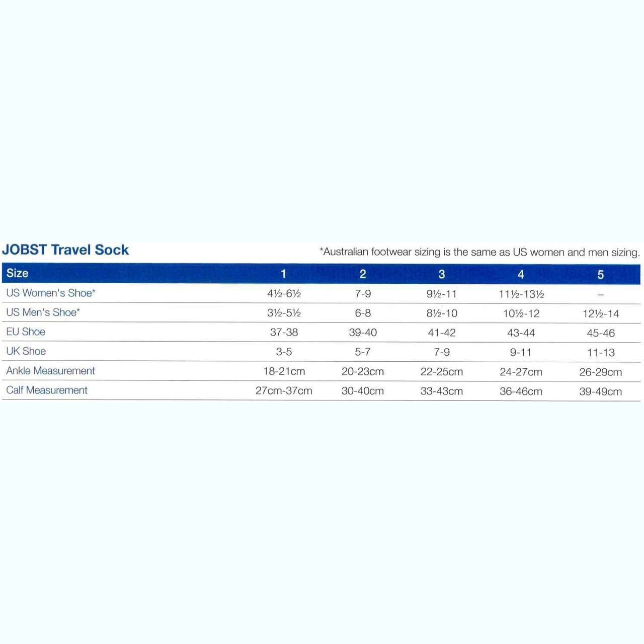 Jobst Travel Socks Size 2 Beige