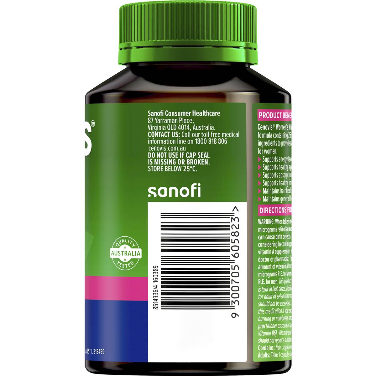 Cenovis Women's Multi Once-daily Multivitamin 50 Capsules