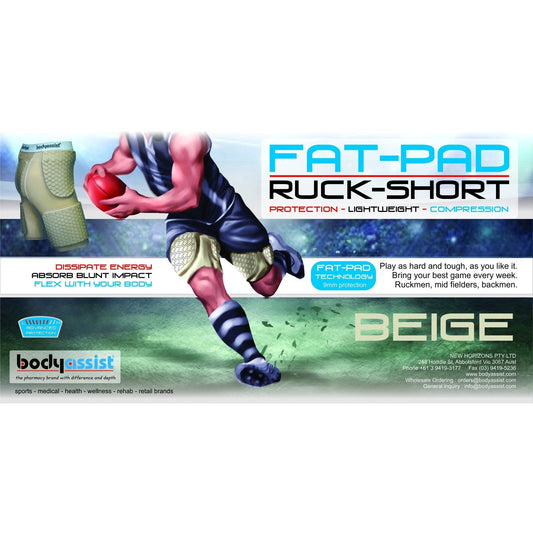 FATPAD PADDED RUCK SHORT BEIGE