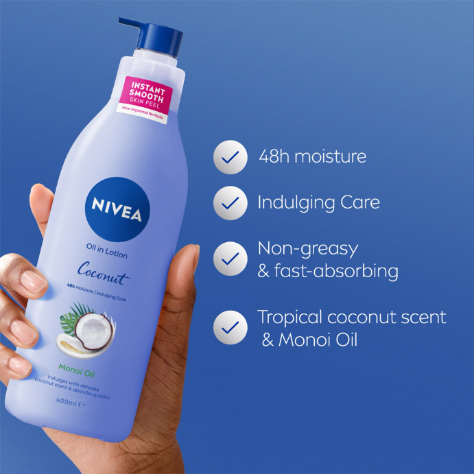 Nivea Oil Infused Coconut and Monoi Oil Body Lotion 400ml