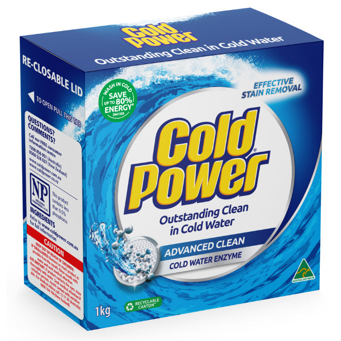 Cold Power Regular Advanced Clean Powder Laundry Detergent 1kg