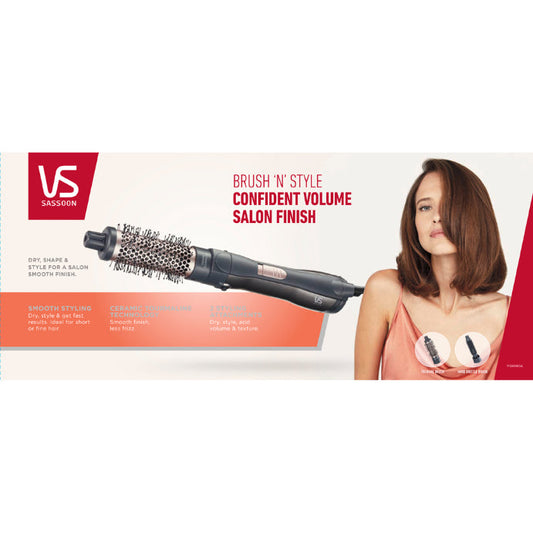 VS Sassoon Hot Air Brush 'n' Style 1 Each