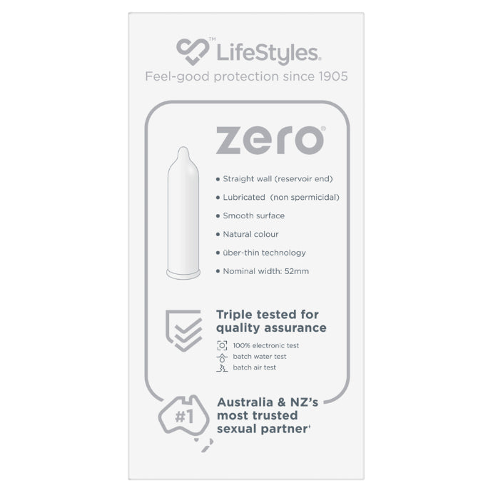 Lifestyles Zero Uber Thin Condoms 40 Pack