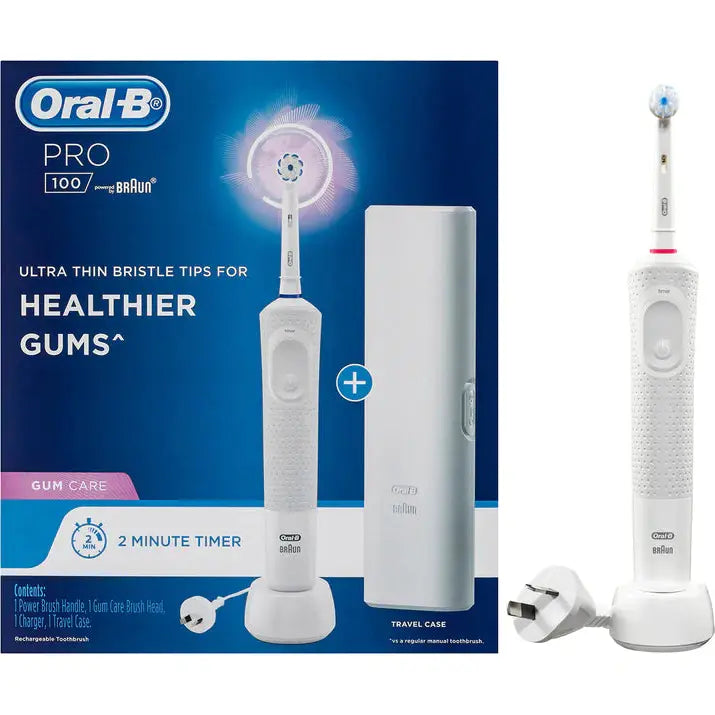 Oral B Pro 100 Gum Care Power Toothbrush White