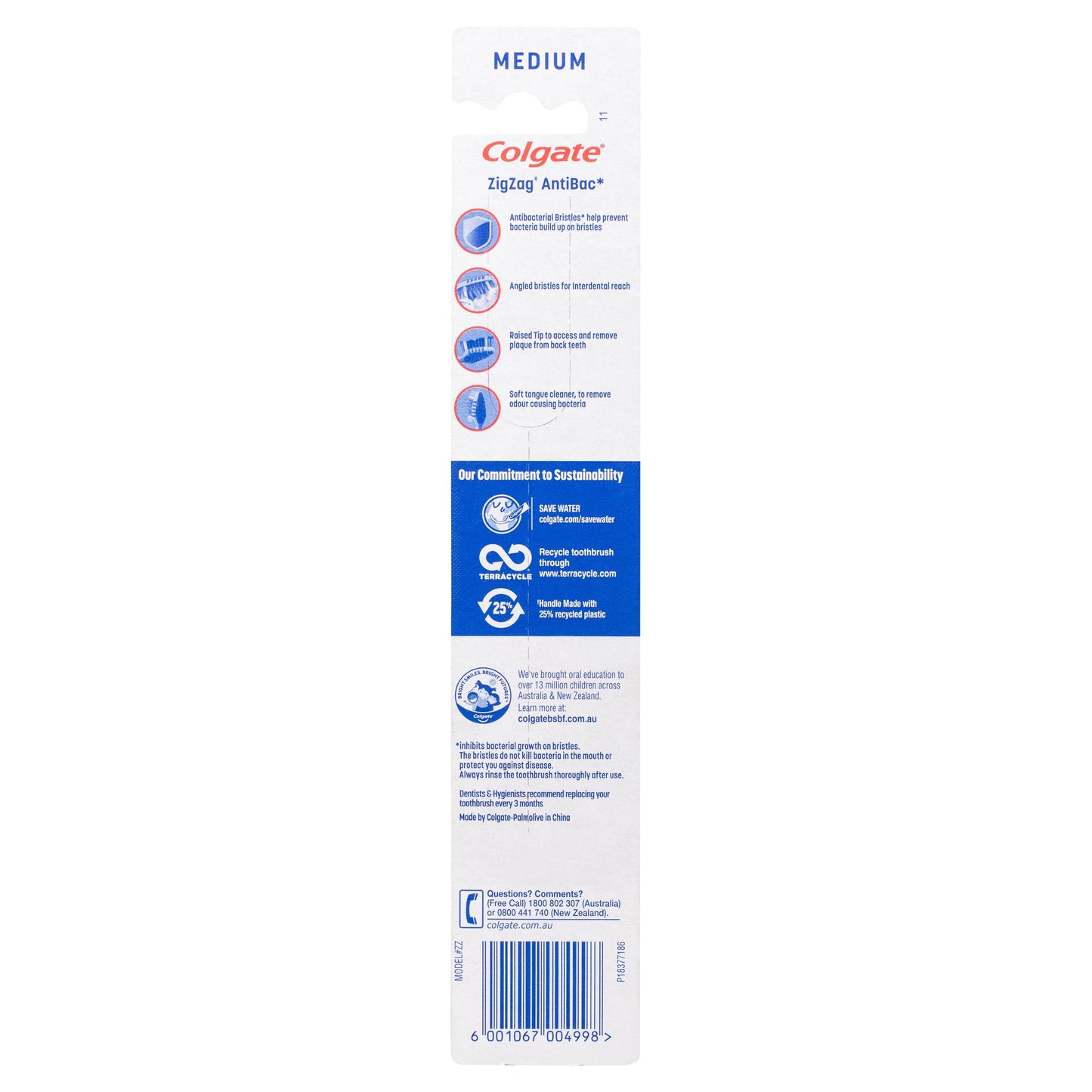 Colgate Zig Zag Flex Medium Toothbrush 1PK
