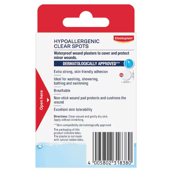 Elastoplast Hypoallergenic Spots Transparent  24
