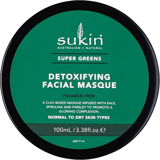 Sukin Super Greens Detoxifying Facial Clay Masque 100ml