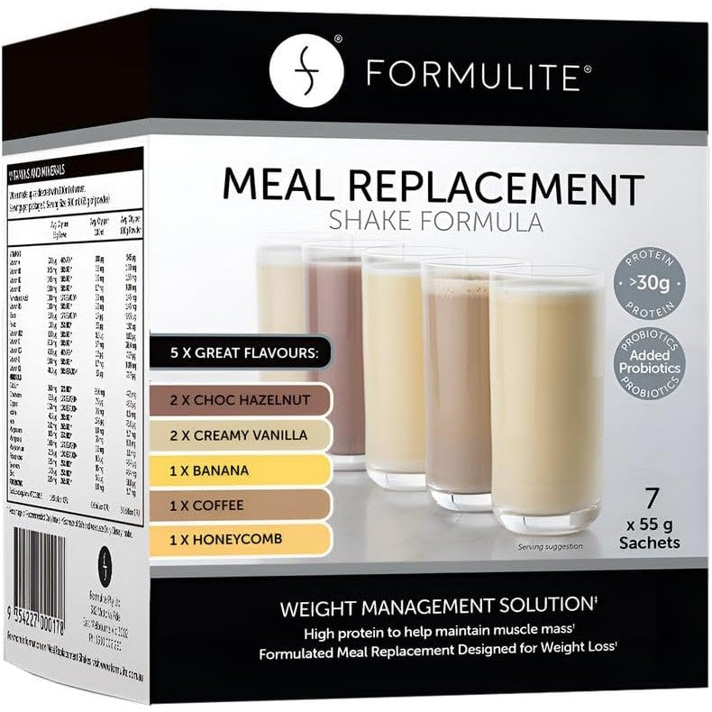 Formulite Meal Replacement Shake Mixed Flavours 55g X 7 Sachets