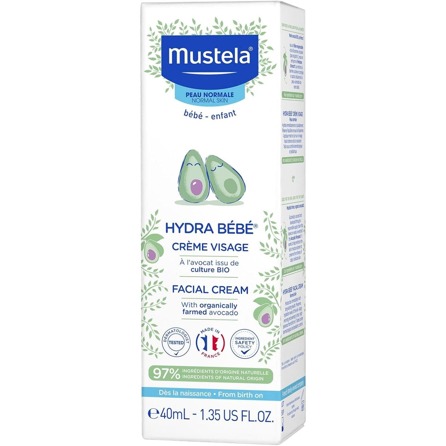 Mustela Hydra Bebe Facial Cream for Normal Skin 40ml