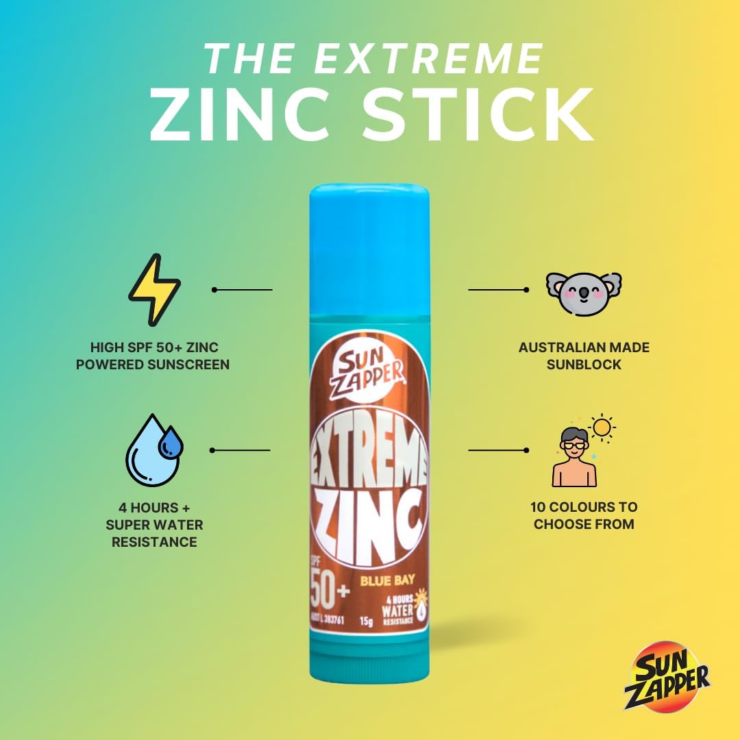 Sun Zapper Extreme Zinc Stick Yellow Sand 15g