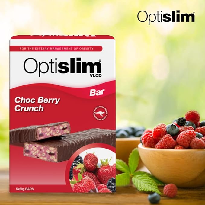 OptiSlim VLCD Bar Choc Berry Crunch 5PK