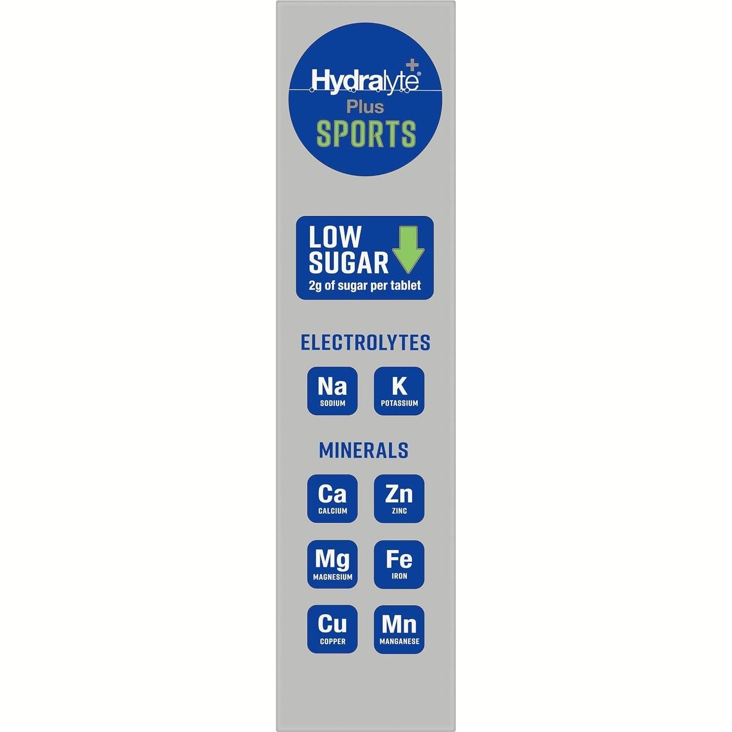 Hydralyte Plus Sport Effervescent Lemon Lime 20 Tablet