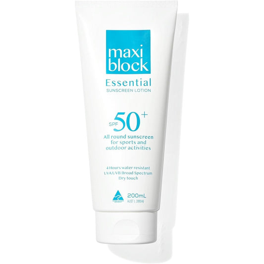 Maxiblock Essential Sunscreen Lotion SPF50+ 200mL