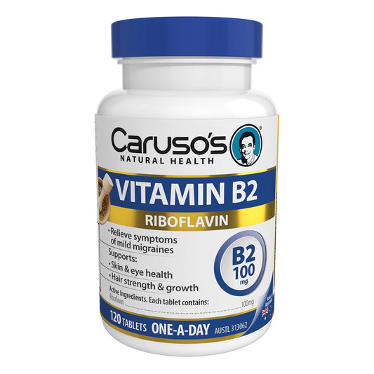 Caruso's Natural Health Vitamin B2 100mg 120 Tablets