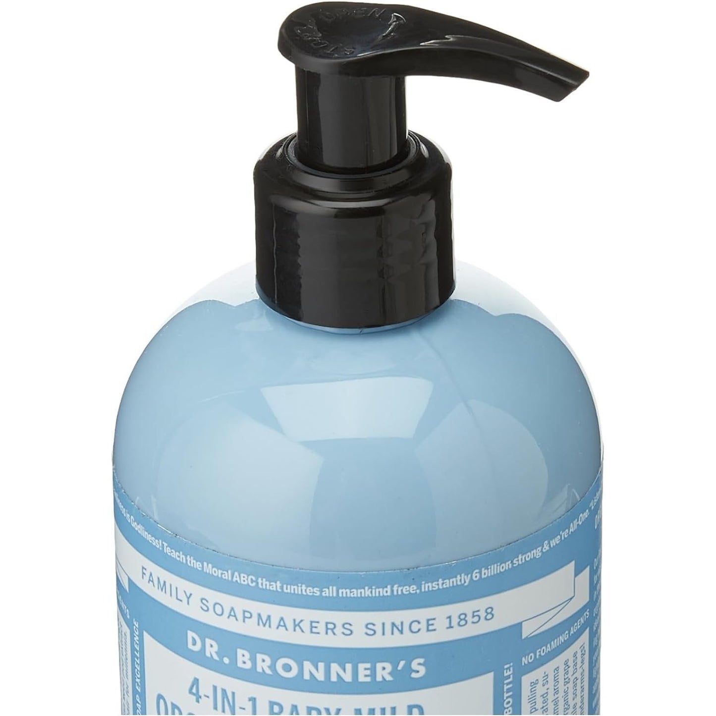 Dr. Bronner's Organic Sugar Soap 4-in-1 Unscented (Baby) (pump) 355ml