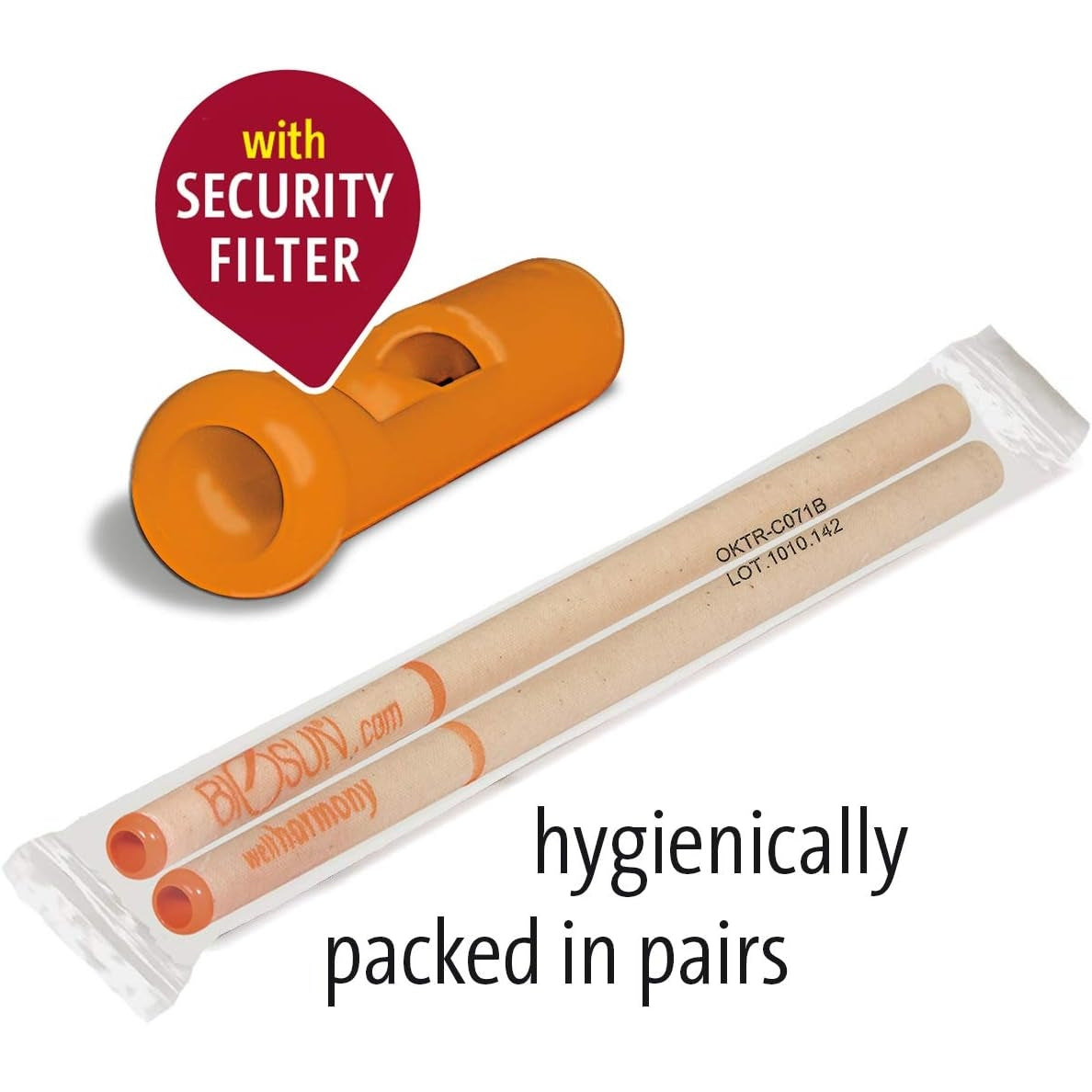 Biosun Ear Candles Fragranced Wellharmony Ritual Orange & Grapefruit 1 Pair