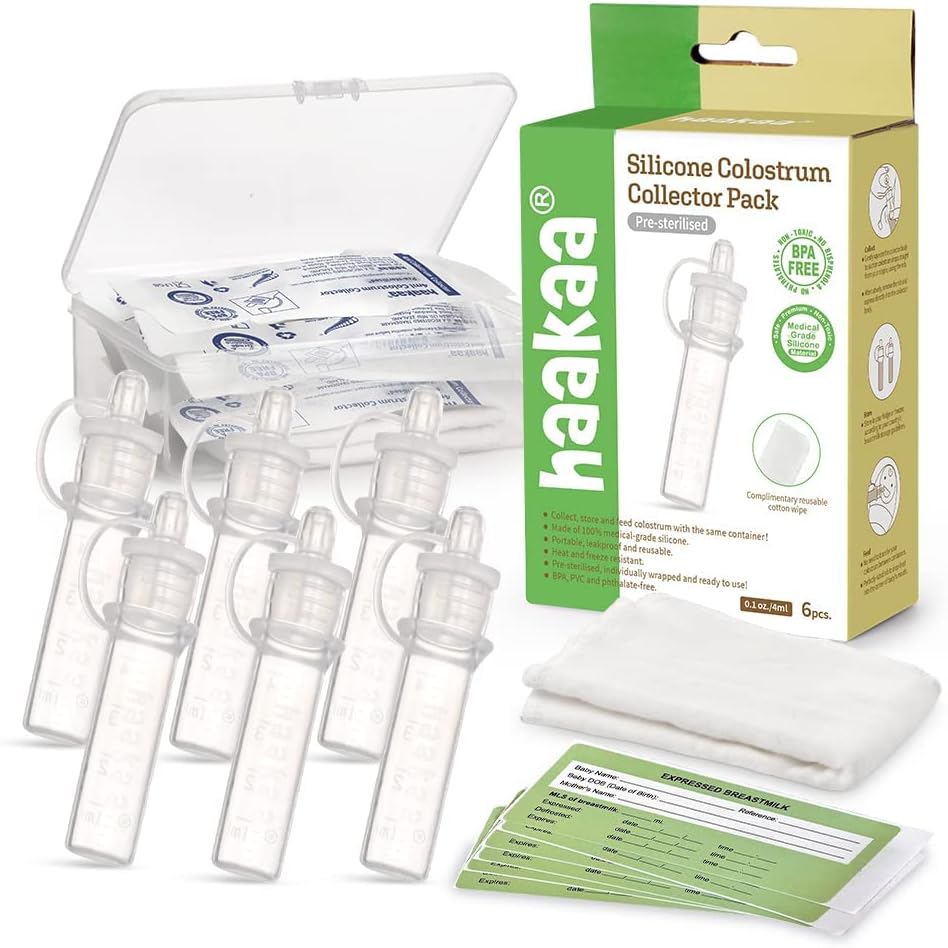 Haakaa Silicone Colostrum Collector Set Pre-sterilised 6 Pack