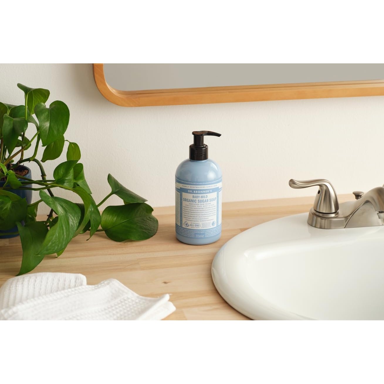 Dr. Bronner's Organic Sugar Soap 4-in-1 Unscented (Baby) (pump) 355ml