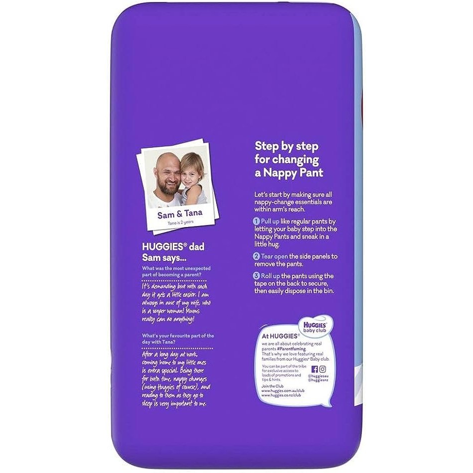 HUGGIES NAPPIES JUNIOR BOY 24PK