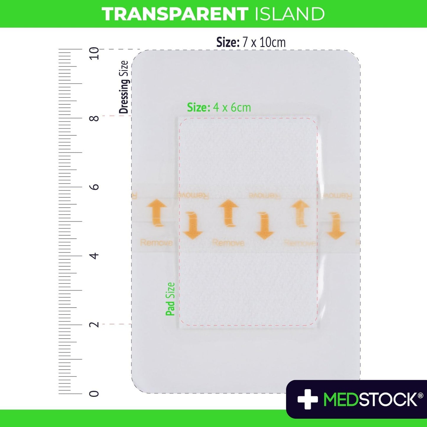 Medstock Tp Island 7 cmx10 cm 5Pack