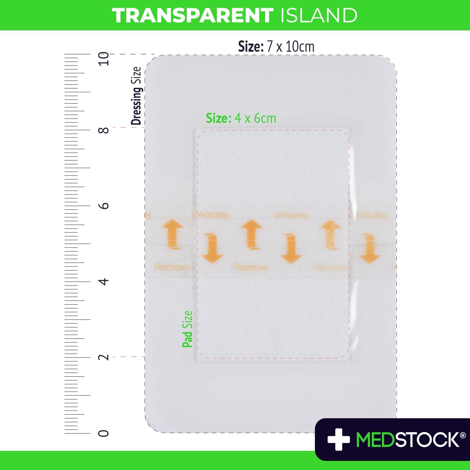 Medstock Tp Island 7 cmx10 cm 5Pack