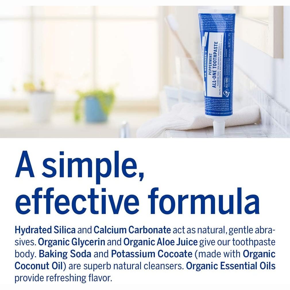 Dr. Bronner's Toothpaste (All-One) Peppermint 140g