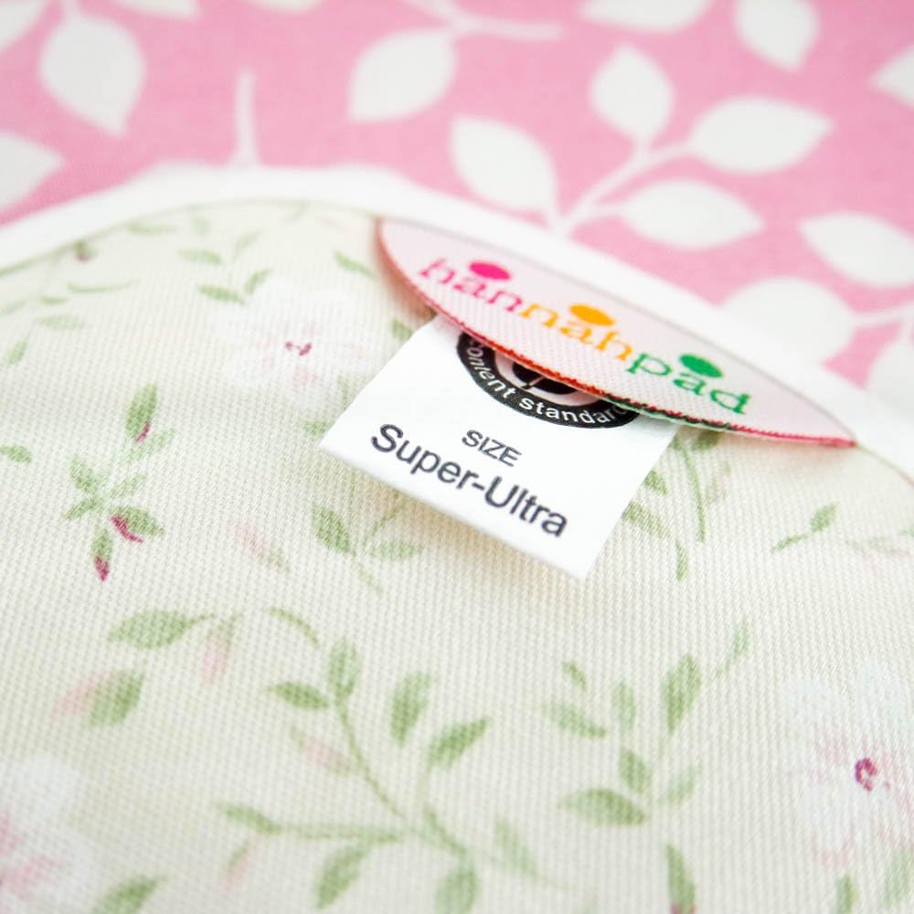 Hannah Pad Organic Cotton Reusable Cloth Pad Super Ultra (Fabric supplied at random)