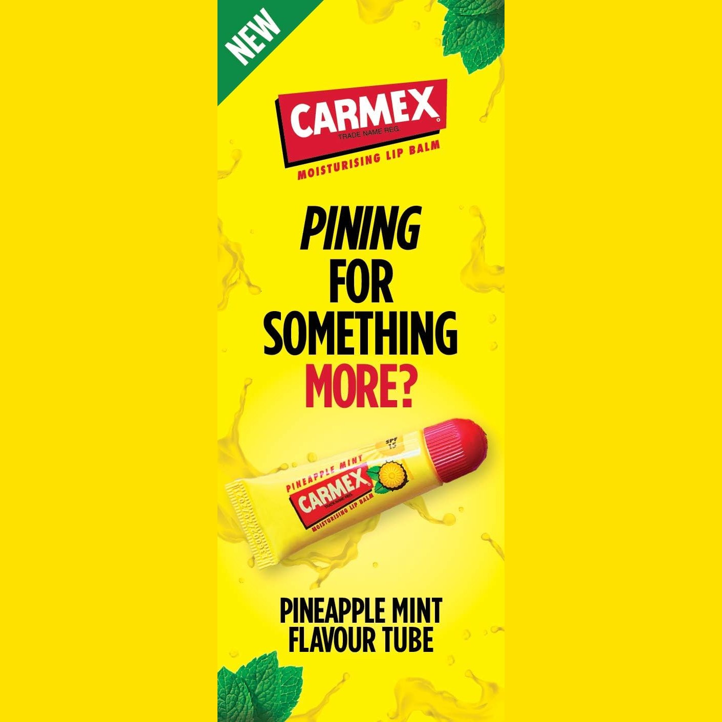 CARMEX Lip Balm Pineapple Mint Tube 10g