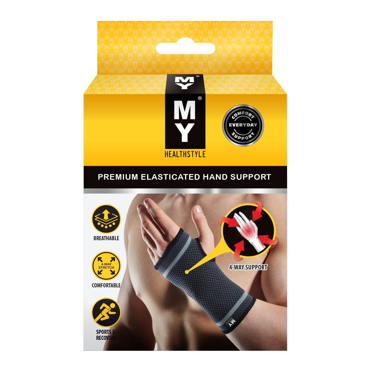 MY Premium Elasticated Hand Support XL