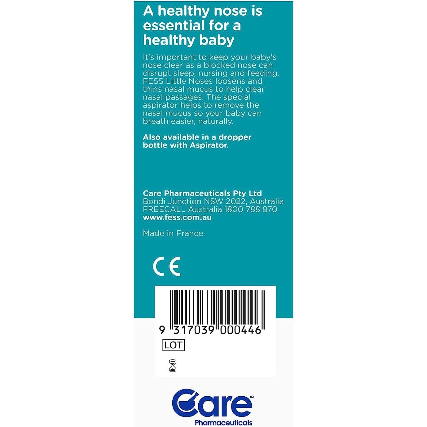 Fess Little Noses Saline Nose Spray + Aspirator 15ml