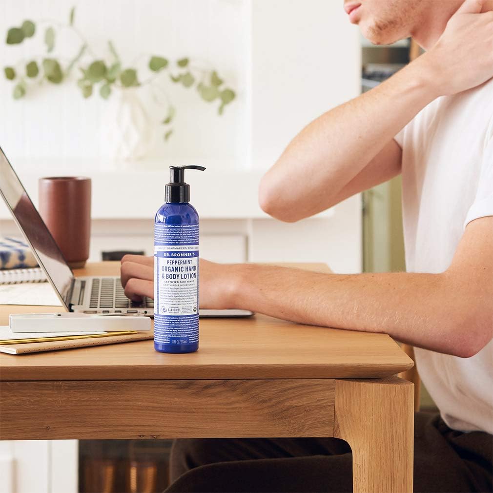 Dr. Bronner's Organic Hand & Body Lotion Peppermint 237ml