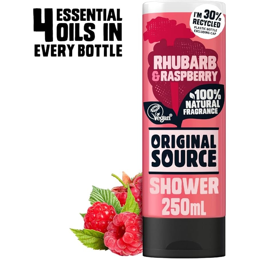 Original Source Rhubarb and Raspberry Shower Gel, 250ml