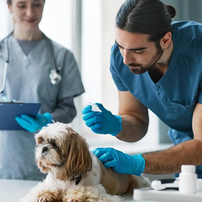 Medstock Blue Nitrile Gloves Medm 100Pk