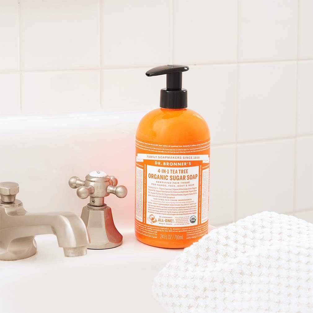 Dr. Bronner's Organic Sugar Soap 4-in-1 Tea Tree (pump) 710ml