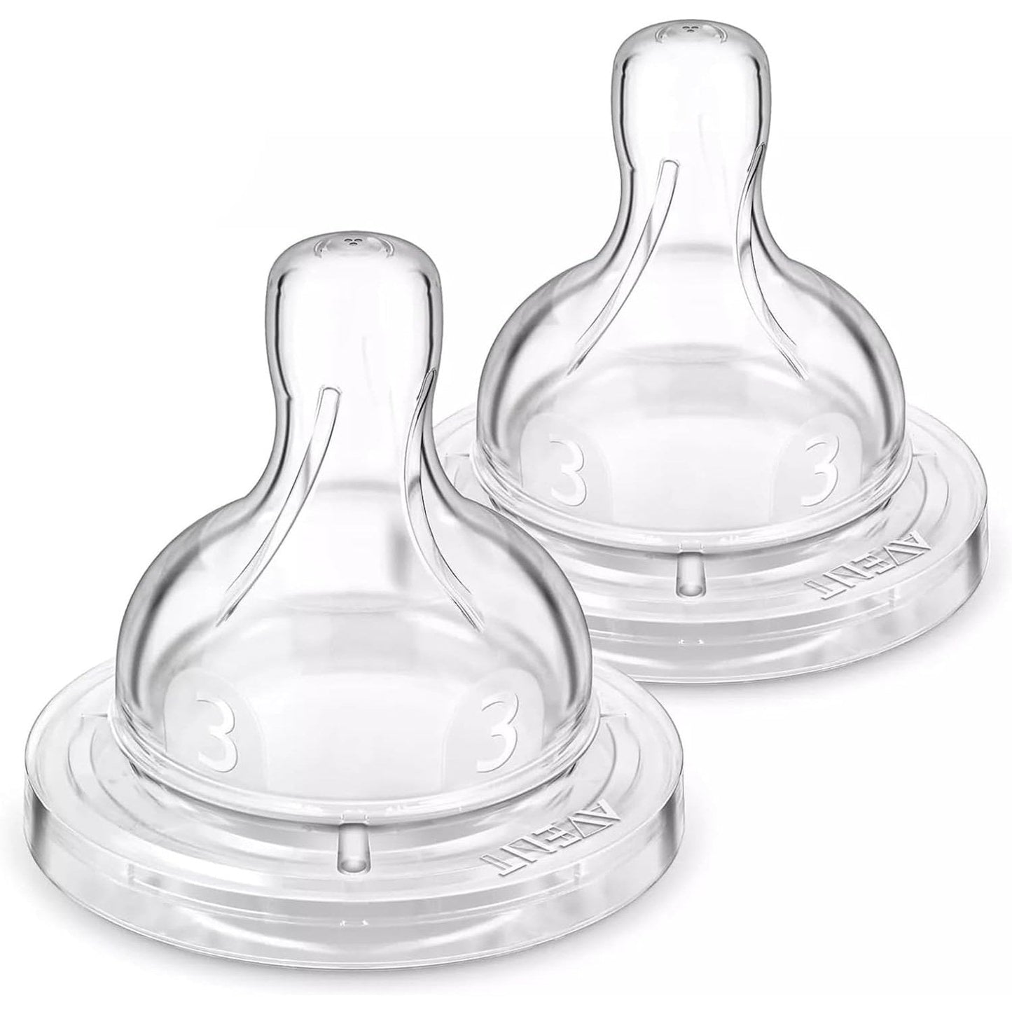 Avent Teat Silicone 3m+ Medium Flow 2 Pack