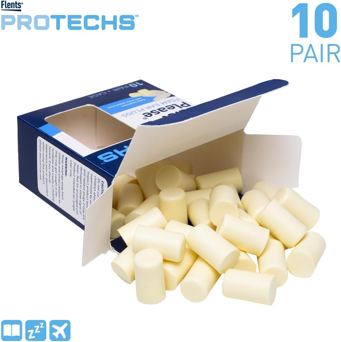 Quiet Please Foam Ear Plugs 10 Pairs
