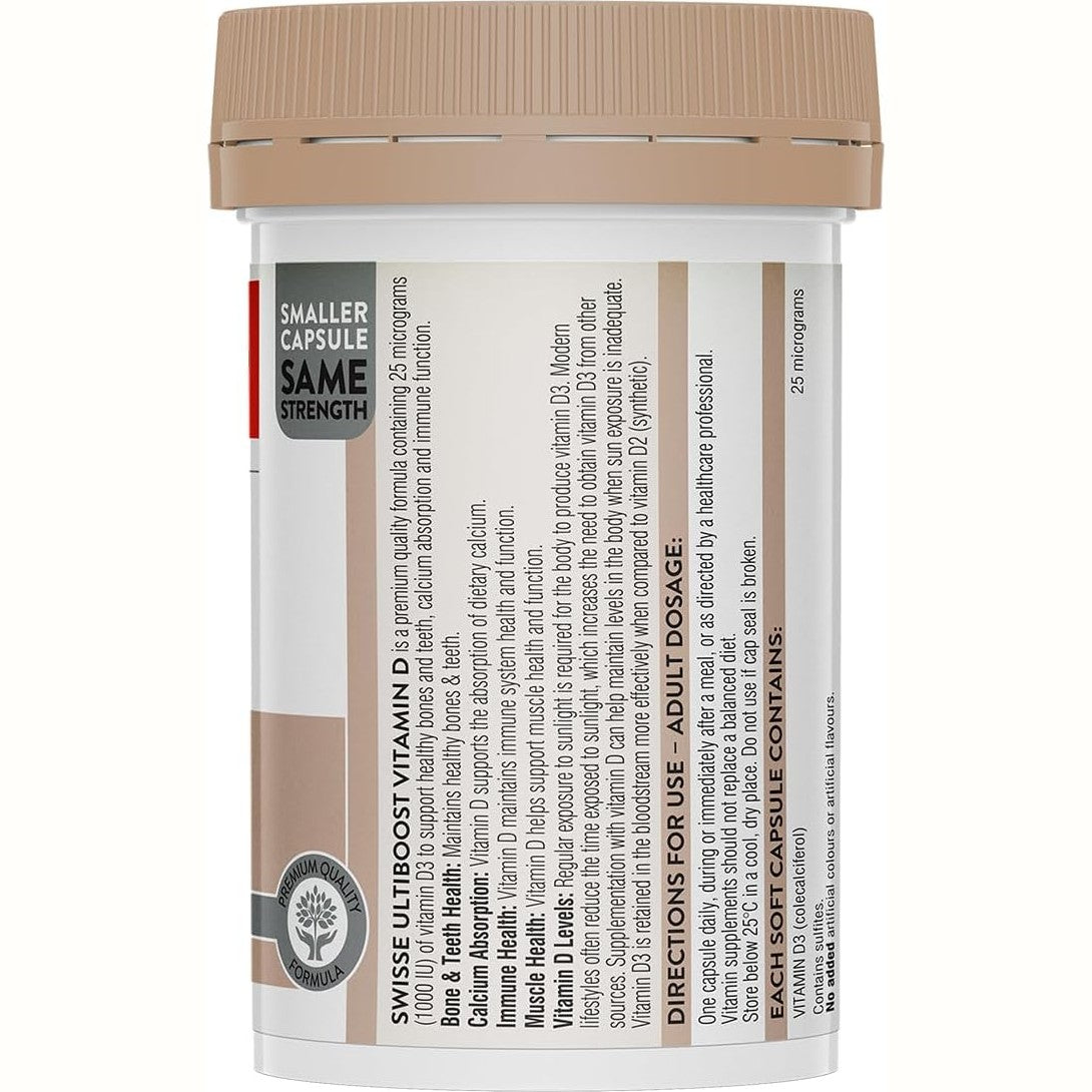 Swisse Ultiboost Vitamin D 250 Capsules