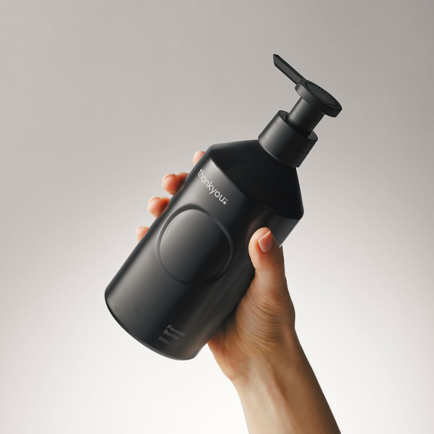 Thankyou Forever Bottle Black Aluminium 500mL