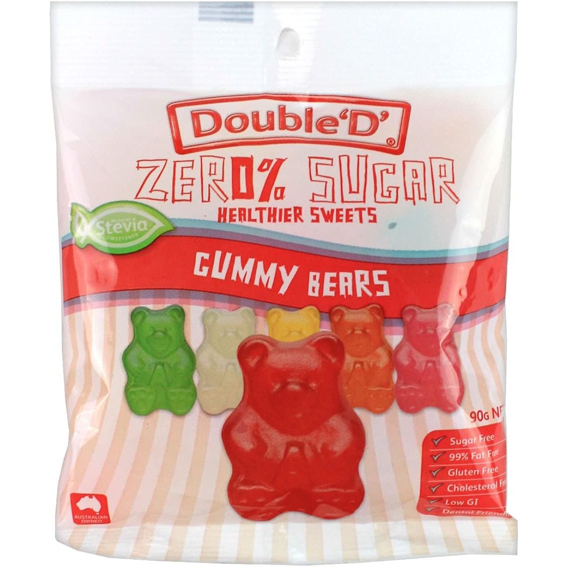 Double D Sugar Free Gummy Bears 90g