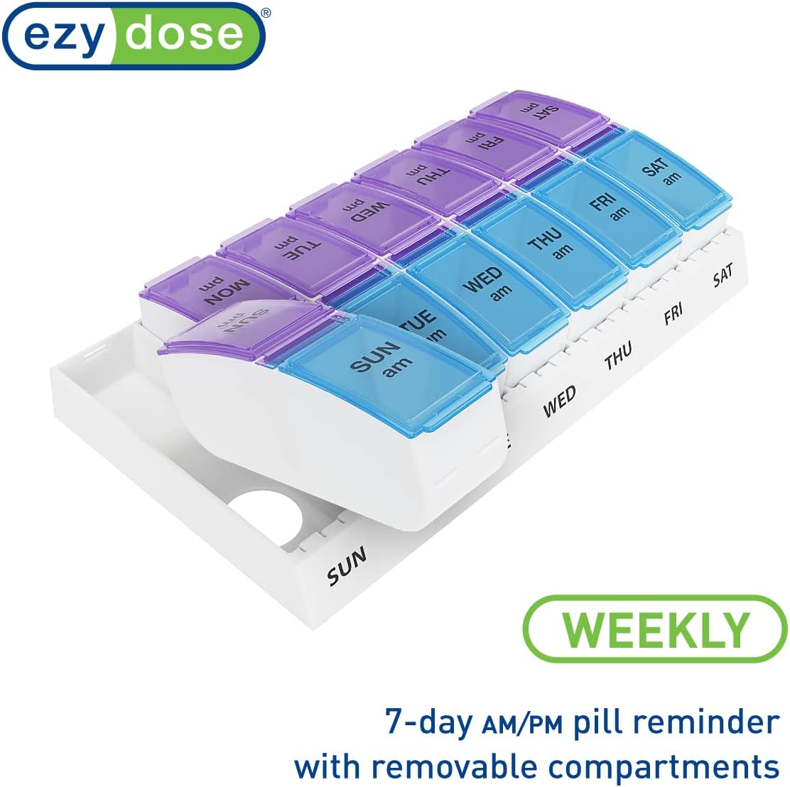 Ezy Dose AM/PM Travel Pill Container