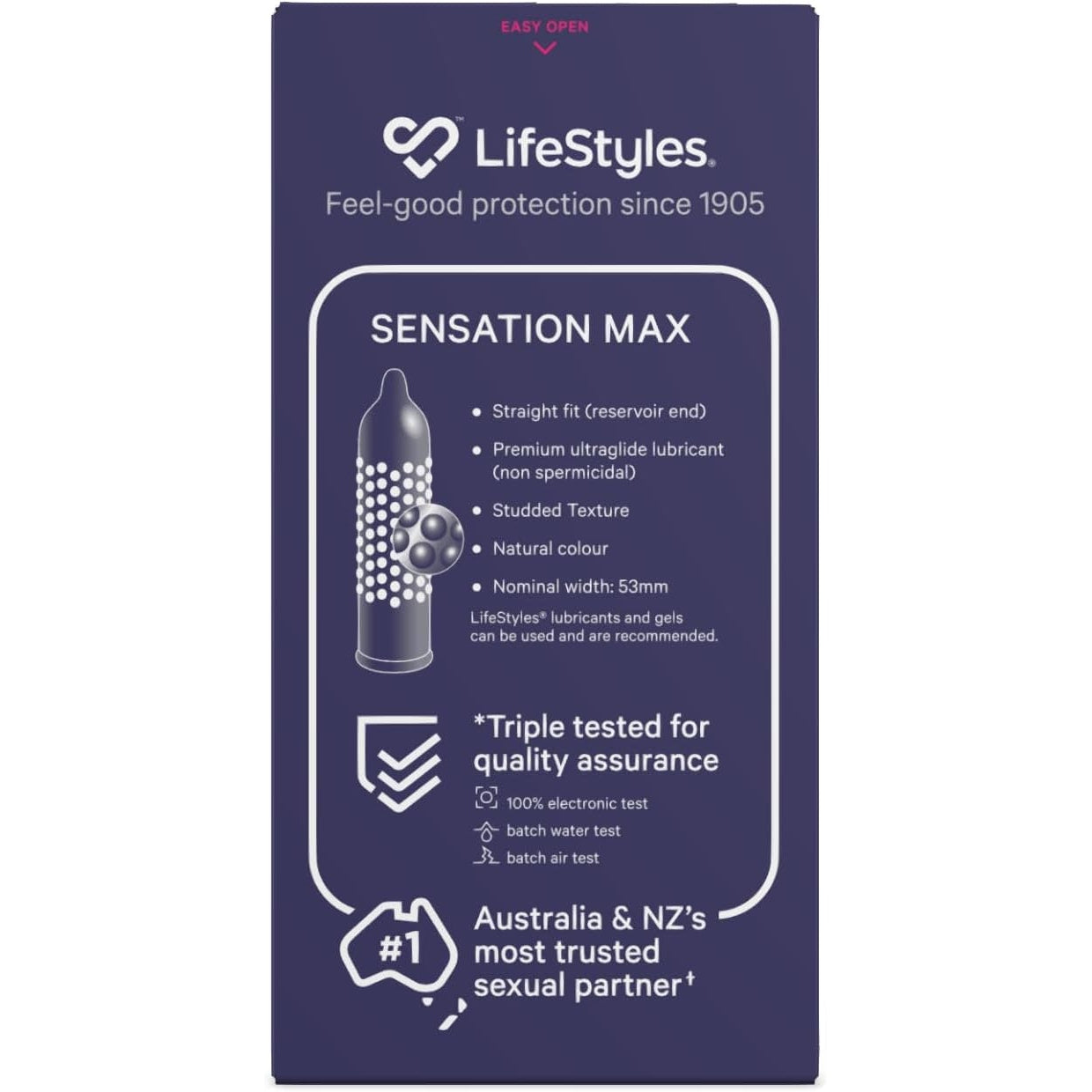 Lifestyles Sensation Max Condoms 8 Pack