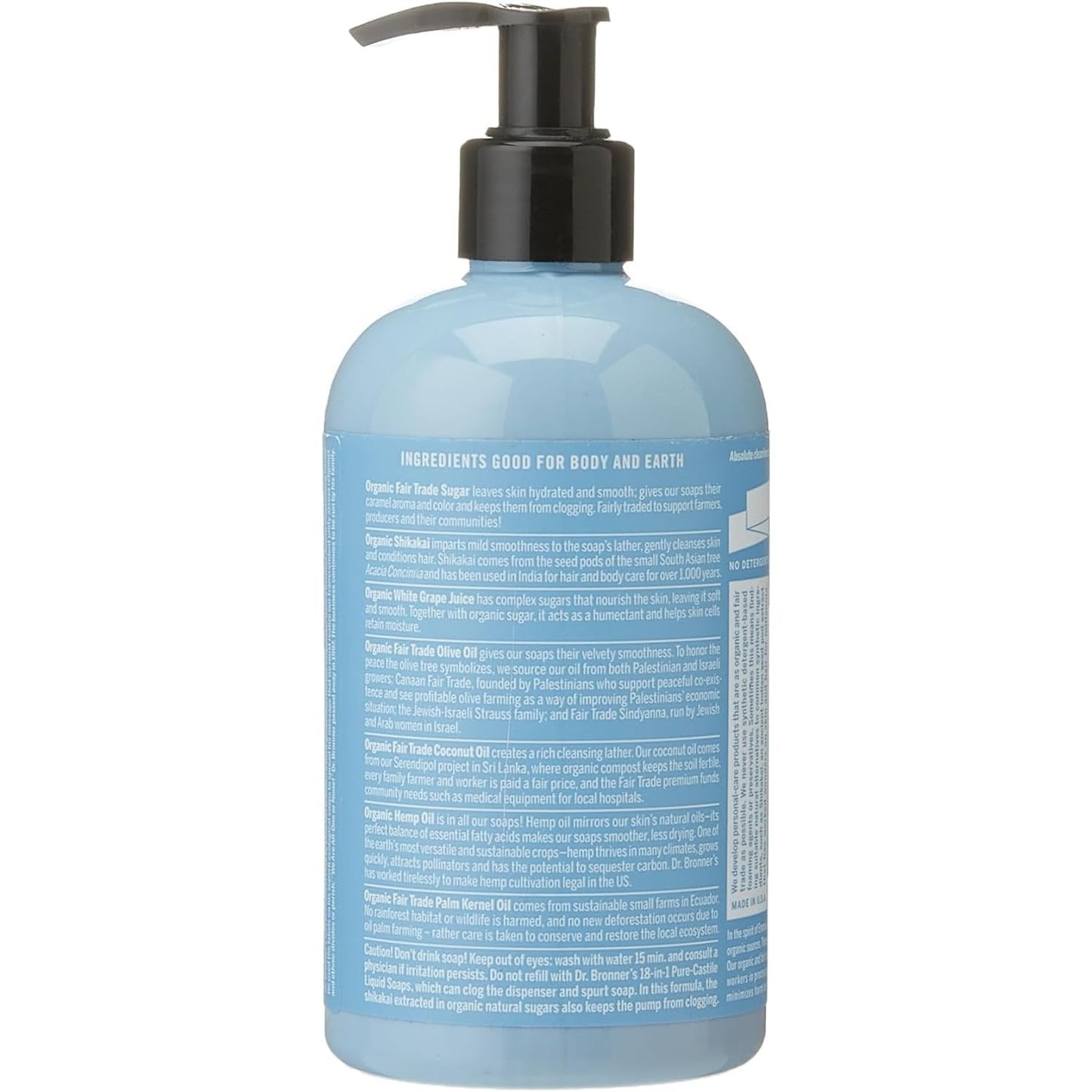Dr. Bronner's Organic Sugar Soap 4-in-1 Unscented (Baby) (pump) 355ml